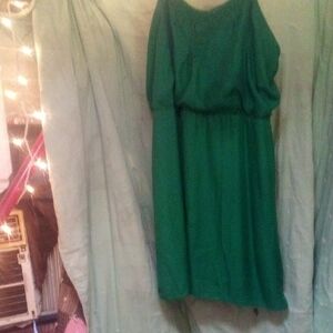 LC Lauren Conrad Vibrant Green Dress